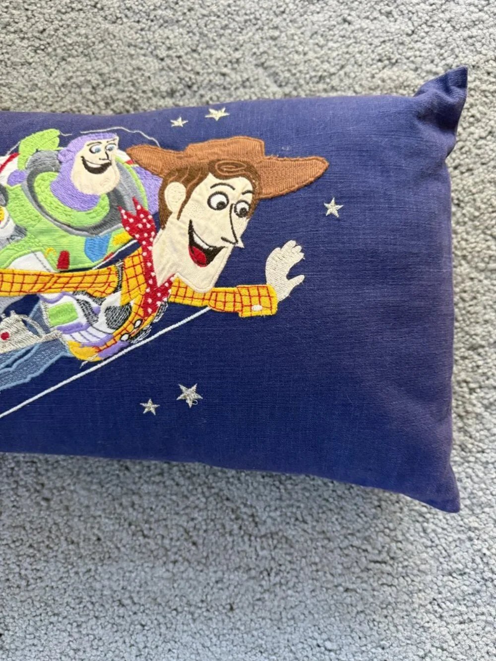 Pottery Barn Kids Toy Story Embroidered Lumbar Pillow - Excellent Pre-Owned Cond